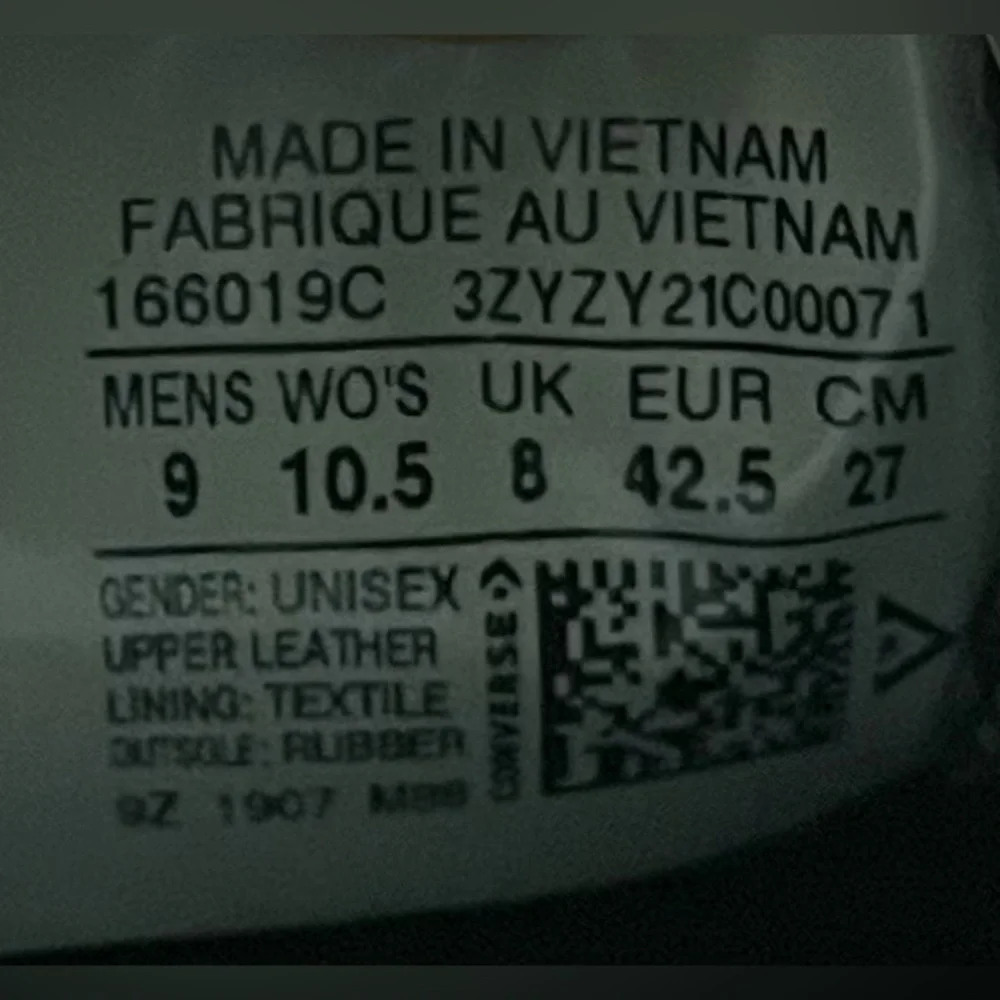 Converse Checkpoint SUEDE Pro Ox Womens Size 10.5 Shoes Sneakers Black 166019C - Picture 8 of 8